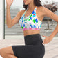 Rainbow Splatter Sports Bra Top