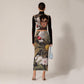 Cardi G High Neck Skirt Set With Thumb Hole