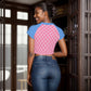Around The Way Girl Women's Raglan Cropped T-shirt