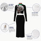 Up in Smoke Women's High Neck Skirt Set With Thumb Hole
