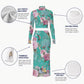 Fleur Women's High Neck Skirt Set With Thumb Hole