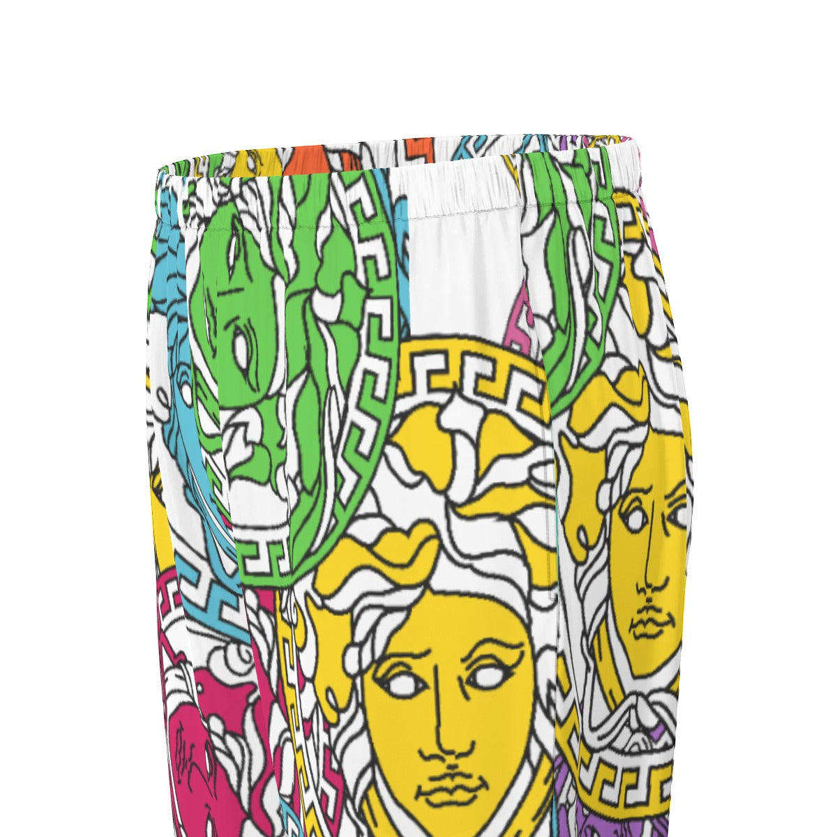 Multi Color Medusa Head Women's Long Sleeve Pajama Set
