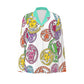 Multi Color Medusa Head Women's Long Sleeve Pajama Set