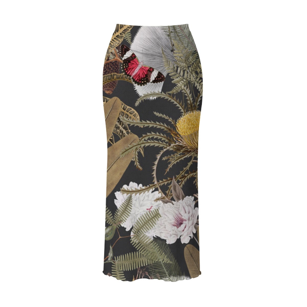 Cardi G High Neck Skirt Set With Thumb Hole