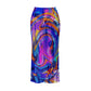Basquiat Women's High Neck Skirt Set With Thumb Hole