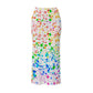 Around The Way Print Women's High Neck Skirt Set With Thumb Hole