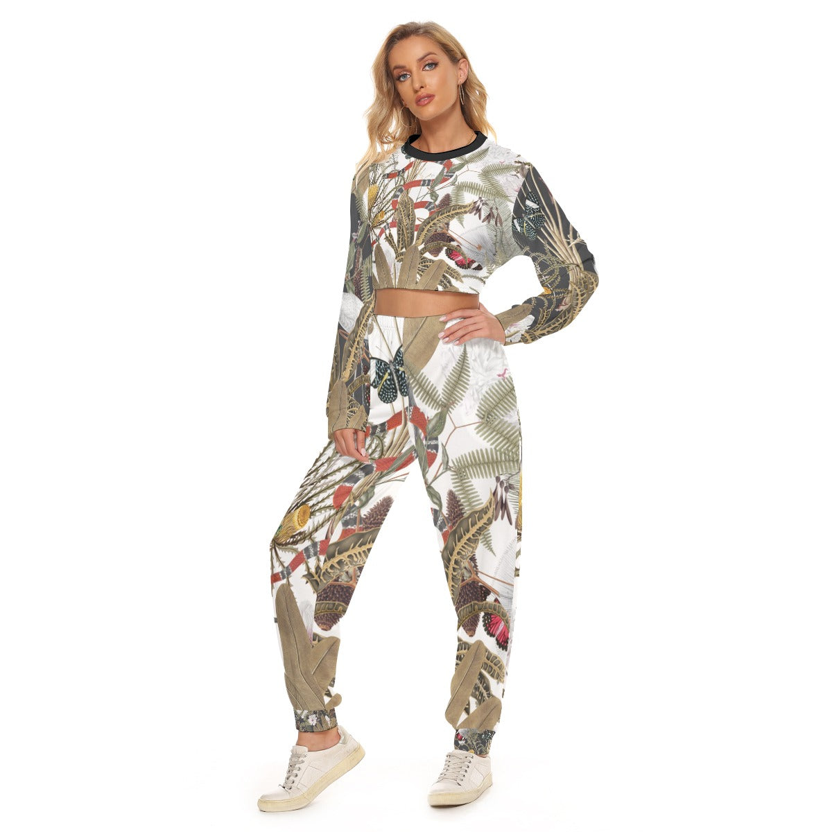 Beautiful & Deadly Crop Sweatshirt Suit