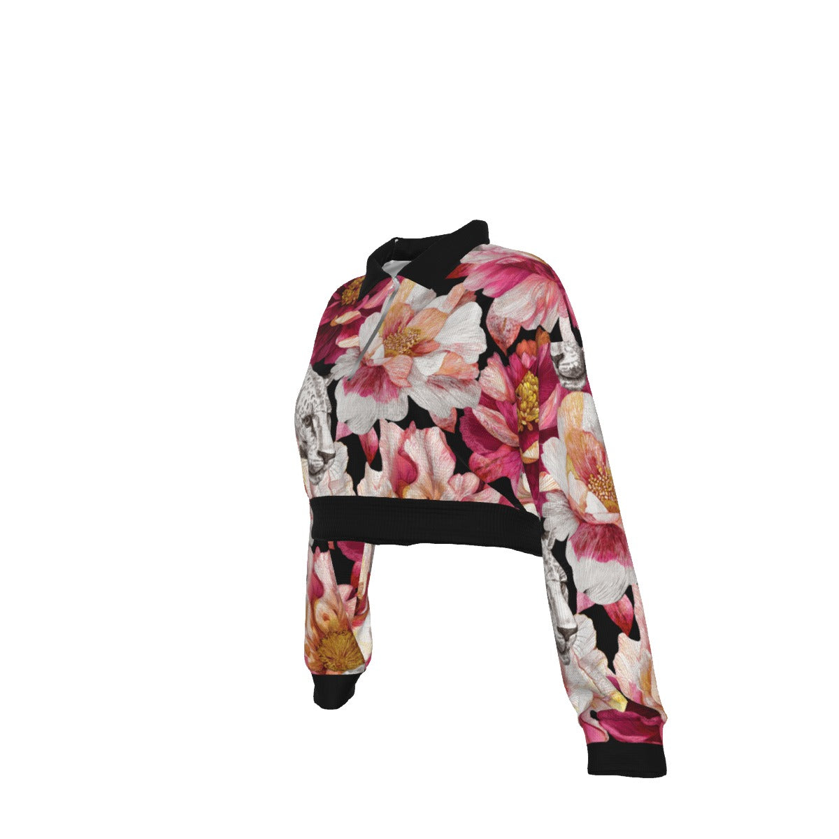 Hidden Beauty Hoodie with Half Zipper