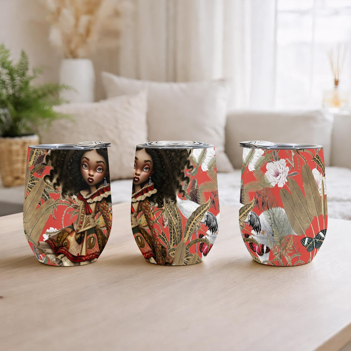 Pretty Eyes Steel Stemless Insulated Tumbler Printed in USA|12OZ