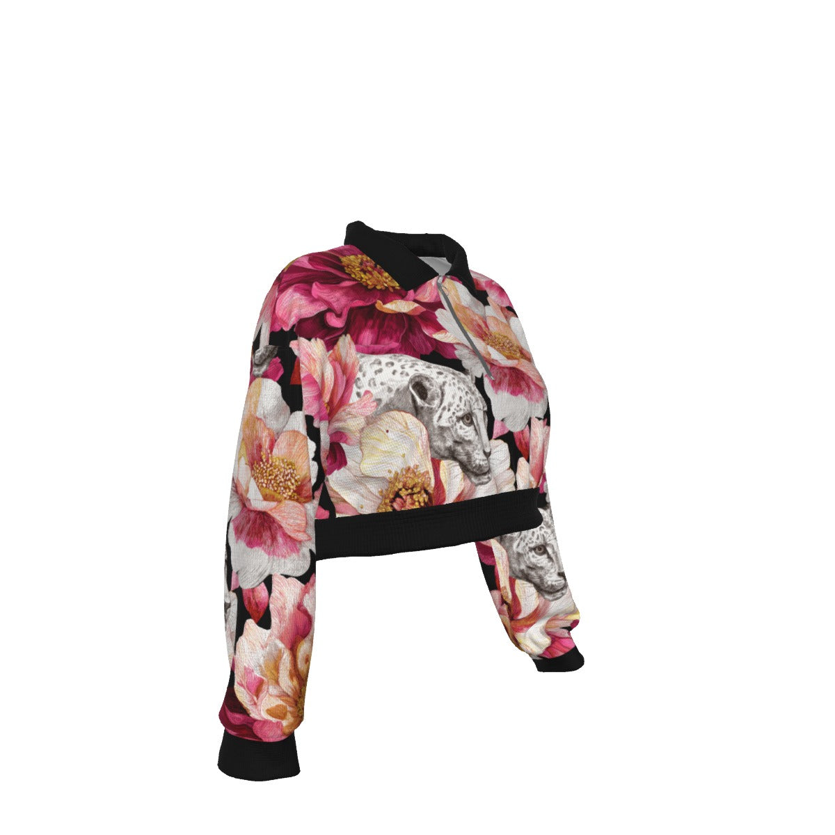 Hidden Beauty Hoodie with Half Zipper