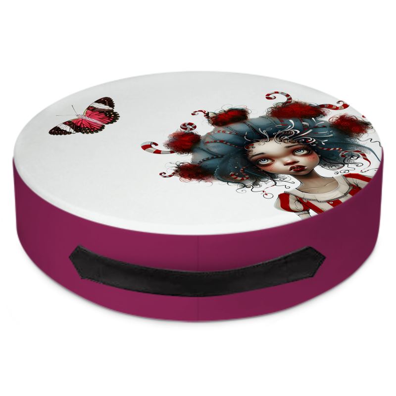 Cherry Jubilee Round Floor Pillow