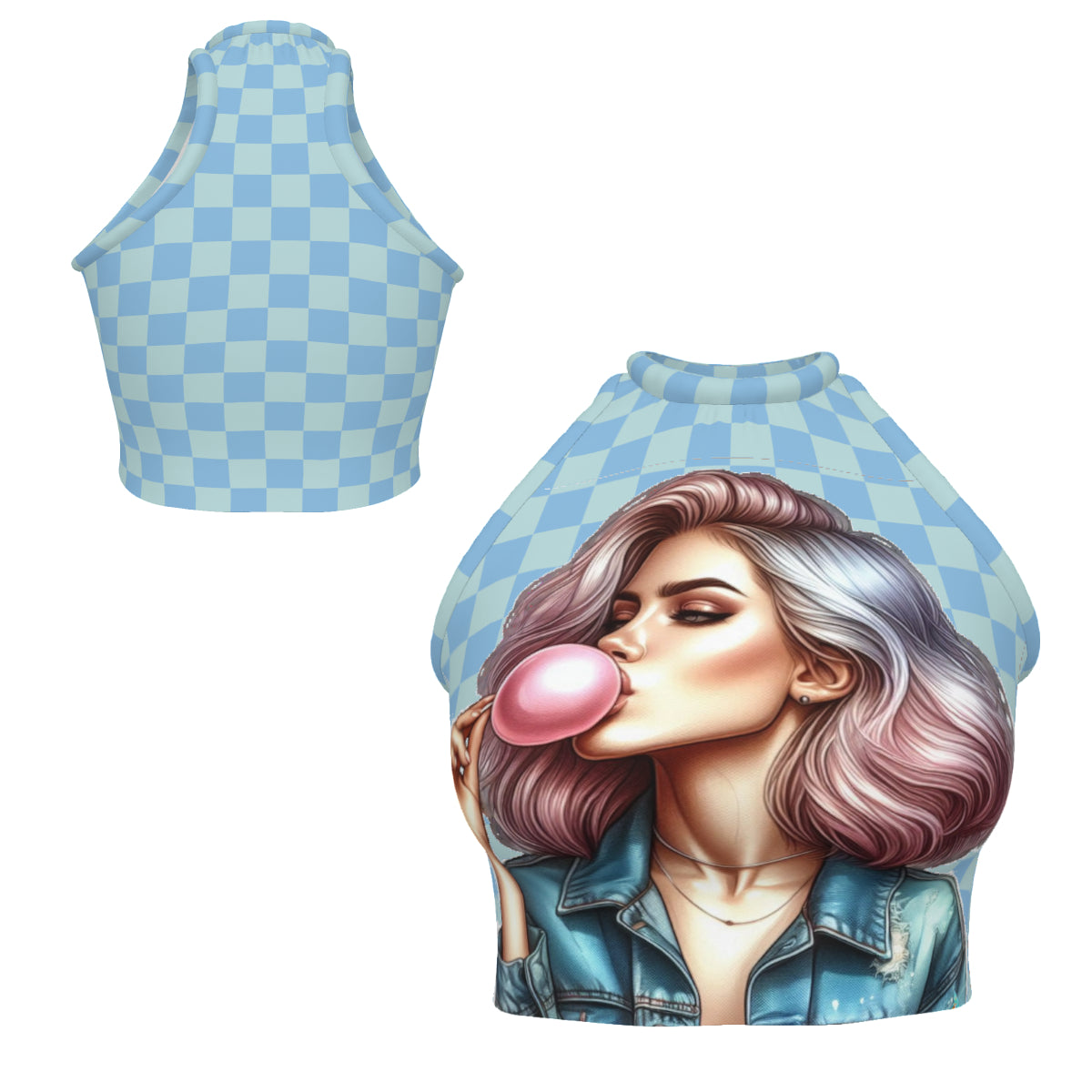 All Over Print Custom Women's Crew Neck Tank Top